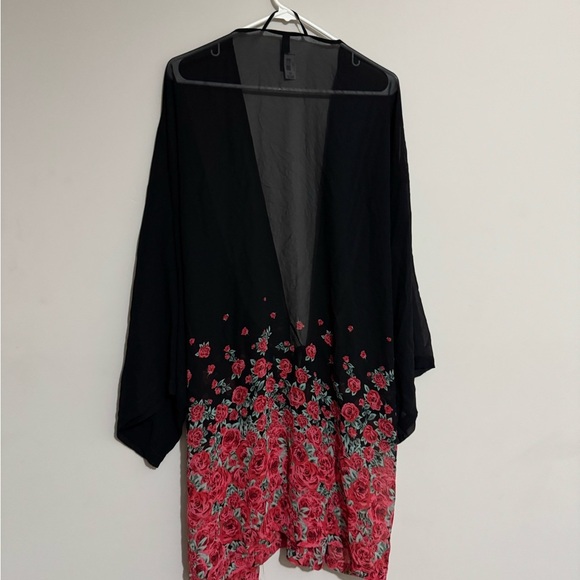 Torrid Black Shiffon Robe - Picture 2 of 6